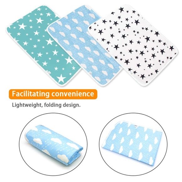 Portable Toddler Diaper Changing Pad Waterproof Baby Change Mats Premium Change - Picture 4 of 9